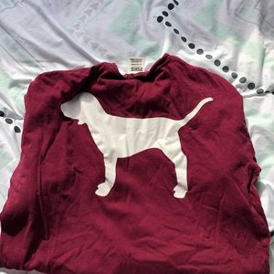 Pink long sleeve campus T